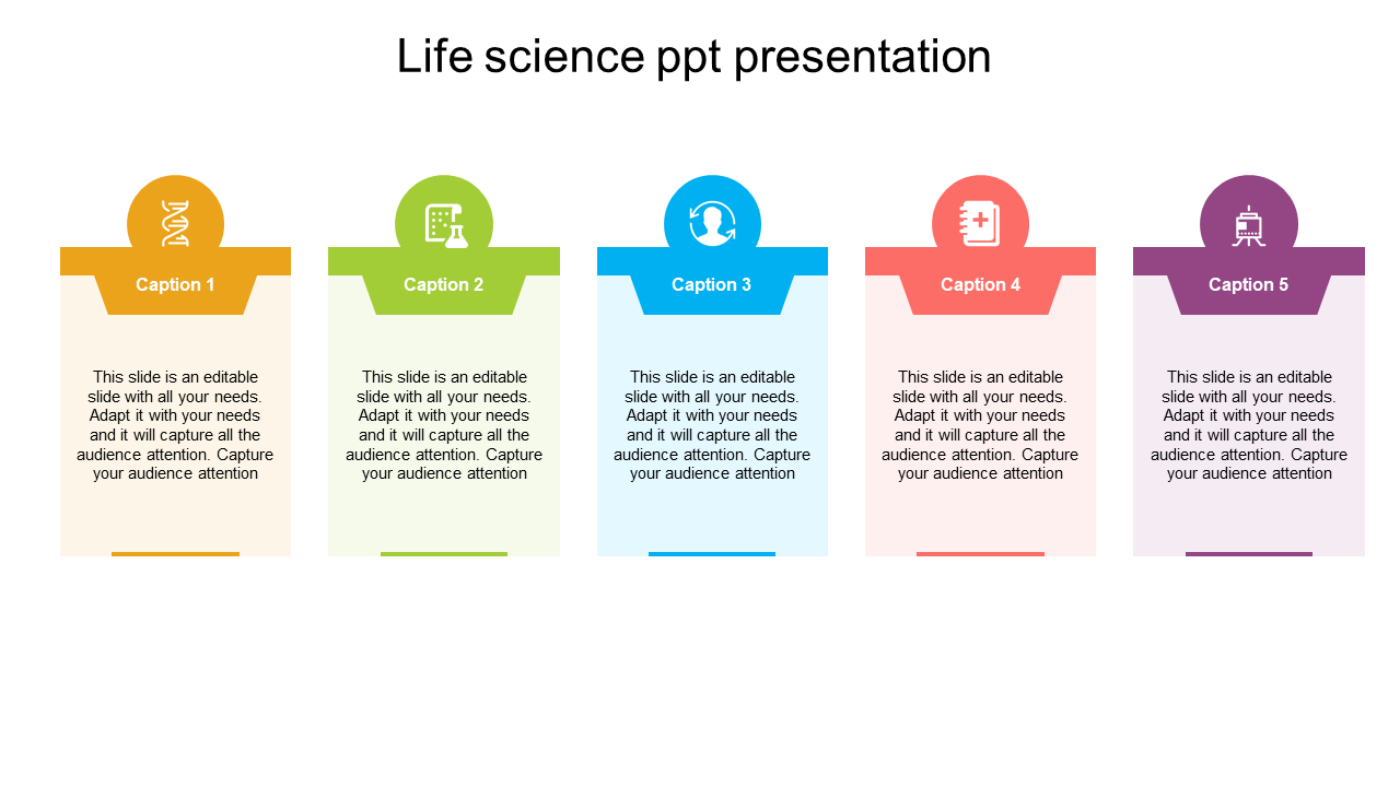 Free - Best Life Science PPT Presentation Template Slide Design